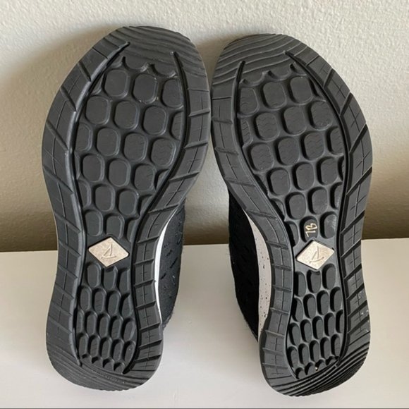 Sperry, Black/White 7 SEAS Sport Wool Boat Shoe, Size 8.5 - Picture 8 of 9